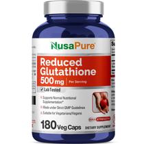 Suplemento NusaPure Glutationa reduzida 500 mg 180 cápsulas