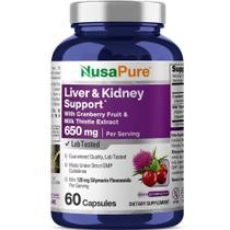 Suplemento NusaPure Liver & Kidney Support 650 mg 60 cápsulas