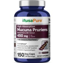 Suplemento NusaPure Mucuna Pruriens 450 mg 150 Cápsulas Vegetais