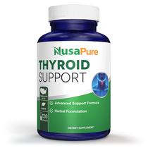 Suplemento NuSaPure Thyroid Support - 120 Cápsulas com Ashwagandha