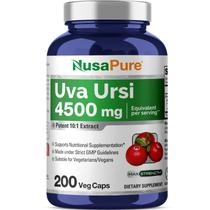 Suplemento NusaPure Uva Ursi 4500mg 200 cápsulas vegetarianas