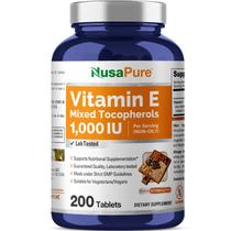 Suplemento NusaPure Vitamina E 1000 UI 200 comprimidos Suplemento NusaPure Vitamina E 1000 UI 200 comprimidos