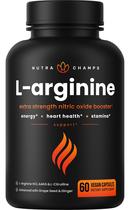 Suplemento NutraChamps Premium L-Arginina 1250 mg 60 cápsulas Suplemento NutraChamps Premium L-Arginina 1250 mg 60 cápsulas