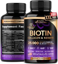 Suplemento NUTRAHARMONY Biotina Colágeno Queratina 25000mcg