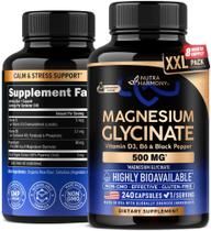 Suplemento NutraHarmony Glicinato de Magnésio 500 mg 240 cápsulas