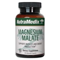 Suplemento NutraMedix Malato de Magnésio 200 mg 120 Cápsulas
