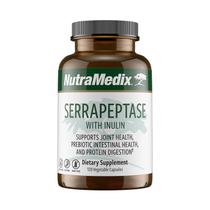 Suplemento NutraMedix Serrapeptase com enzimas digestivas 120 cápsulas