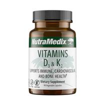 Suplemento NutraMedix Vitamin D3 e K2 Immune Support 90 cápsulas