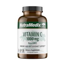 Suplemento NutraMedix Vitamina C 1000mg Vegan 120 Cápsulas