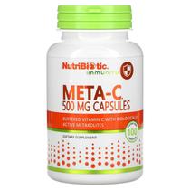 Suplemento NutriBiotic Meta-c 500mg 100 cápsulas