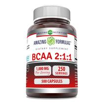 Suplemento nutricional Amazing Nutrition BCAA 2:1:1 1000 mg 500 cápsulas