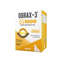 Suplemento Nutricional Avert Ograx 3 com 30 Cápsulas 1000mg