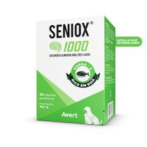 Suplemento Nutricional Avert Seniox 30 Cápsulas para Cães e Gatos 1000mg