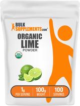 Suplemento nutricional BulkSupplements Organic Lime Powder 100g