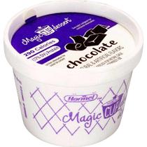 Suplemento nutricional Magic Cup sabor chocolate 113 g, pacote com 48 unidades