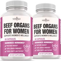 Suplemento nutricional NEW AGE Beef Organ para mulheres 120 cápsulas Suplemento nutricional NEW AGE Beef Organ para mulheres 120 cápsulas