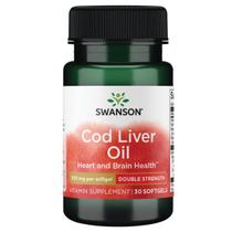Suplemento Nutricional Óleo de Fígado de Bacalhau Swanson 30 Cápsulas Moles