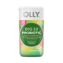 Suplemento Nutricional OLLY Big 10 Probióticos 10 mil millones de UFC, 30 cápsulas