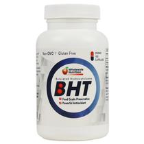 Suplemento nutricional por atacado: cápsulas BHT, 250 mg, 180 cápsulas Suplemento nutricional por atacado: cápsulas BHT, 250 mg, 180 cápsulas
