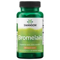 Suplemento Nutricional Swanson Bromelina 1200 GDU 500 mg 60 Cápsulas Vegetais