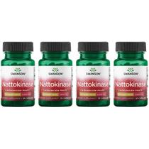 Suplemento nutricional Swanson Nattokinase 2000 FU 100 mg 30 cápsulas, pacote com 4 Suplemento nutricional Swanson Nattokinase 2000 FU 100 mg 30 cápsulas, pacote com 4