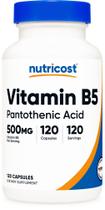 Suplemento Nutricost Ácido Pantotênico (Vitamina B5) 500mg