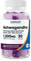 Suplemento Nutricost Ashwagandha Gummies 1200 mg 60 gomas