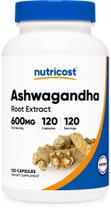 Suplemento Nutricost Ashwagandha Herbal 600 mg 120 cápsulas