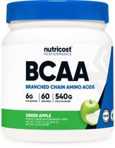 Suplemento Nutricost BCAA em pó 2:1:1 de maçã verde 360g