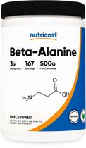 Suplemento Nutricost Beta Alanina em Pó 500g sem glúten
