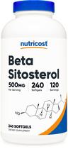 Suplemento Nutricost Beta Sitosterol 500 mg 240 cápsulas gelatinosas
