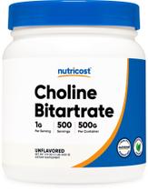 Suplemento Nutricost Bitartarato de colina em pó 500g