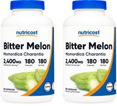 Suplemento Nutricost Bitter Melon 600mg 180 cápsulas x2