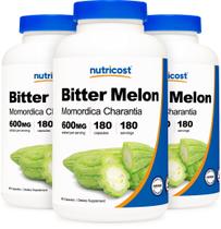 Suplemento Nutricost Bitter Melon 600mg 180 cápsulas x3