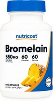 Suplemento Nutricost Cápsulas de Bromelaína 550 mg (60 cápsulas) Suplemento Nutricost Cápsulas de Bromelaína 550 mg (60 cápsulas)