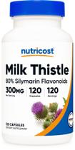 Suplemento Nutricost Cápsulas de Cardo Mariano 300 mg 120 Cápsulas