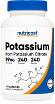 Suplemento Nutricost Citrato de Potássio - 99mg - 240 Cápsulas Suplemento Nutricost Citrato de Potássio - 99mg - 240 Cápsulas