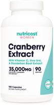 Suplemento Nutricost Cranberry Extract 35.000 mg para mulheres Suplemento Nutricost Cranberry Extract 35.000 mg para mulheres