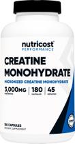 Suplemento Nutricost Creatina Monohidratada 3.000 mg 180 cápsulas