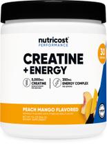 Suplemento Nutricost Creatine + Energy 30 porções de pêssego e manga Suplemento Nutricost Creatine + Energy 30 porções de pêssego e manga
