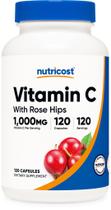 Suplemento Nutricost de vitamina C com rosa mosqueta 1025 mg 120 cápsulas