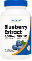 Suplemento Nutricost Extrato de Mirtilo 8000mg 180 cápsulas