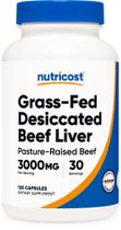 Suplemento Nutricost Fígado Bovino Dessecado 3000 mg 120 Cápsulas Suplemento Nutricost Fígado Bovino Dessecado 3000 mg 120 Cápsulas
