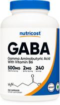 Suplemento Nutricost GABA 500mg com Vitamina B6 - 240 Cápsulas