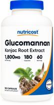 Suplemento Nutricost Glucomannan 1800mg 180 cápsulas