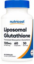 Suplemento Nutricost Glutationa lipossomal 720mg 60 cápsulas