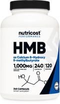 Suplemento Nutricost HMB 1000mg - Beta-hidroxi Beta-metilbutirato