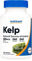 Suplemento Nutricost Kelp Tablets 325mcg Iodo 240 comprimidos