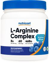 Suplemento Nutricost L-Arginine Complex Blue Raspberry 60 Serv Suplemento Nutricost L-Arginine Complex Blue Raspberry 60 Serv