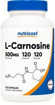 Suplemento Nutricost L-Carnosina 500mg 120 cápsulas